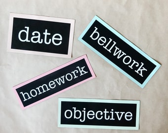 Teacher Agenda Magnets| Magnets  | Teacher | Classroom Decor