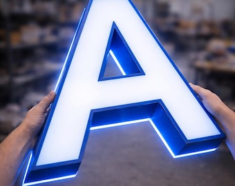 Custom Backlit LED Logo Sign, 3D Raised Design (Salon, Office, Clinic)