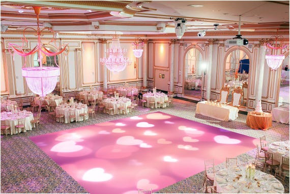 Personalized Removable Vinyl Floor Graphics | Valentine's Day Pattern Graphic | Wedding & Dance Floor Decor | Wedding Dance Floor