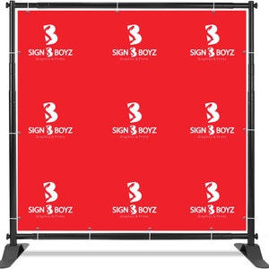Custom Step and Repeat Event Backdrop | Business Logo Backdrop Banner | Corporate Event Birthday, Personalized Wedding, Party Event Backdrop