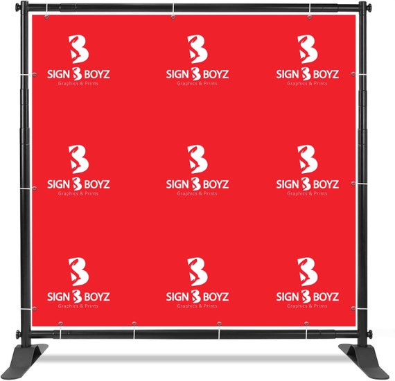 Custom Step and Repeat Event Backdrop | Business Logo Backdrop Banner | Corporate Event Birthday, Personalized Wedding, Party Event Backdrop