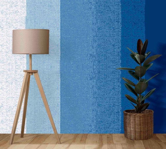 Custom Size Wallpaper - Abstract Fabric Ombre Texture Wallpaper - Peel and Stick Wall Decal - Self Adhesive or Pre-Pasted