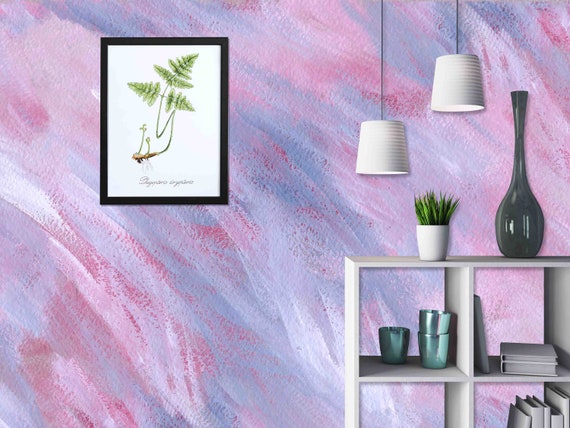 Custom Wallpaper: Pink Concrete Peel and Stick (Removable, Self-Adhesive)