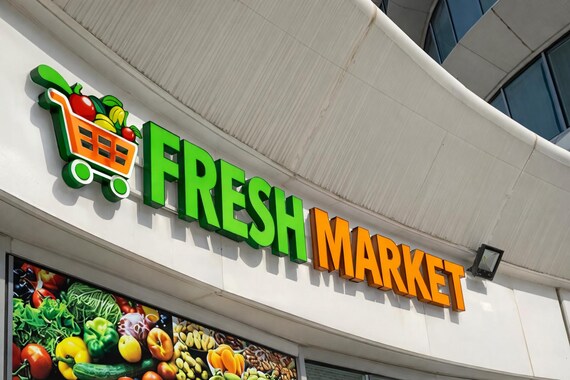 Personalized LED Channel Letters | 3D Business Logo Sign for Storefront