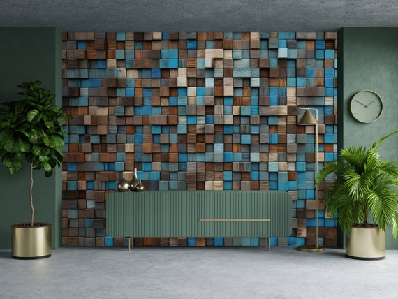 Wood Tile Wallpaper: Custom Size Peel and Stick Wall Decal