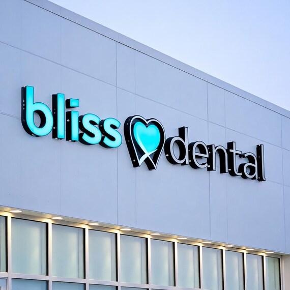 Personalized LED Channel Letters | 3D Business Logo Sign for Storefront