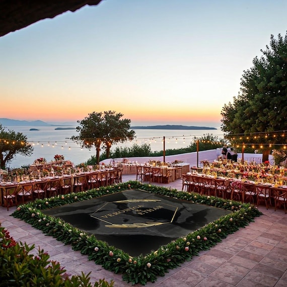 Personalized Wedding Dance Floor Decal: Removable Vinyl Graphics