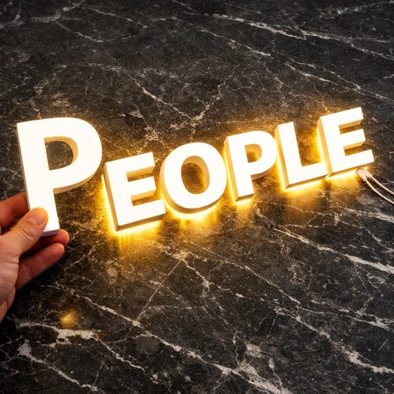 Backlit Logo Sign, Beauty Salon Sign, 3D Business Sign, Business Signboard, Custom Laser Cut, Logo With Raised 3D Design, Dentist Sign