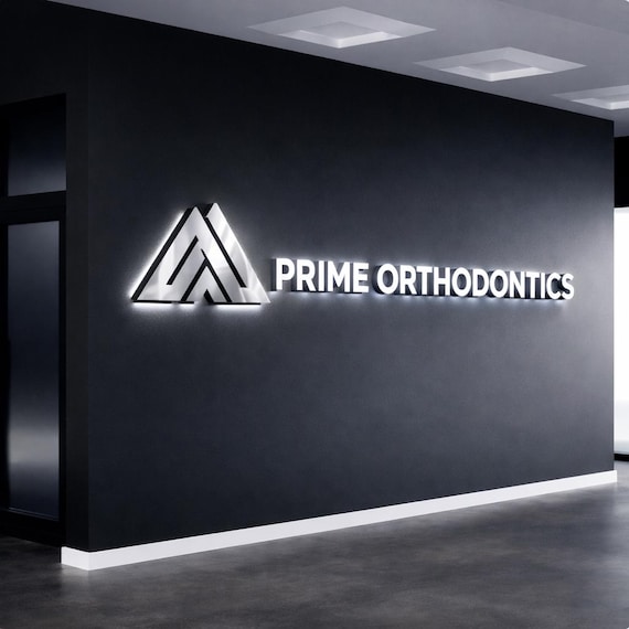 Backlit Logo Sign, Beauty Salon Sign, 3D Business Sign, Business Signboard, Custom Laser Cut, Logo With Raised 3D Design, Dentist Sign