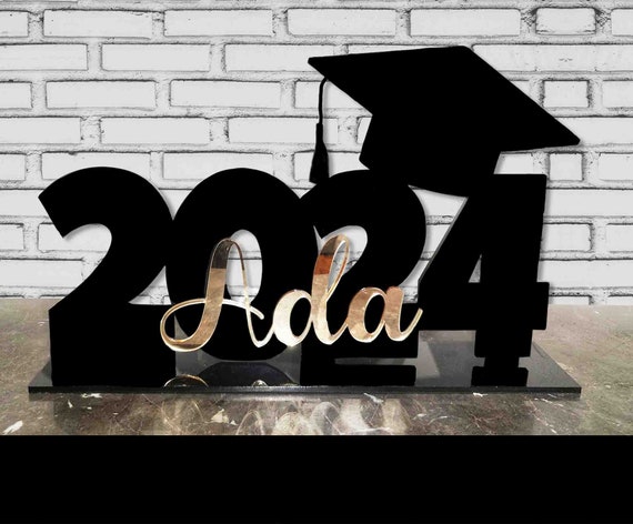 Custom Graduation Decor Name Sign, Personalized Grad Name Sign, Class of 2024, Graduation Party, Senior Year Photo Prop, College Graduation