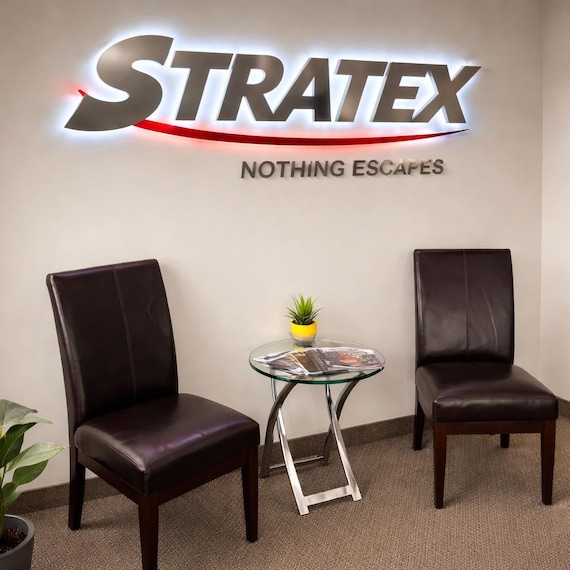 Custom 3D LED Logo Sign for Office Wall | Business Lit Channel Letters | Frontlit & Halo Backlit Logo