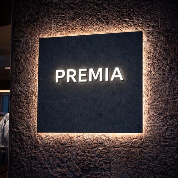 Custom 3D LED Logo Sign for Office Wall | Business Lit Channel Letters | Frontlit & Halo Backlit Logo