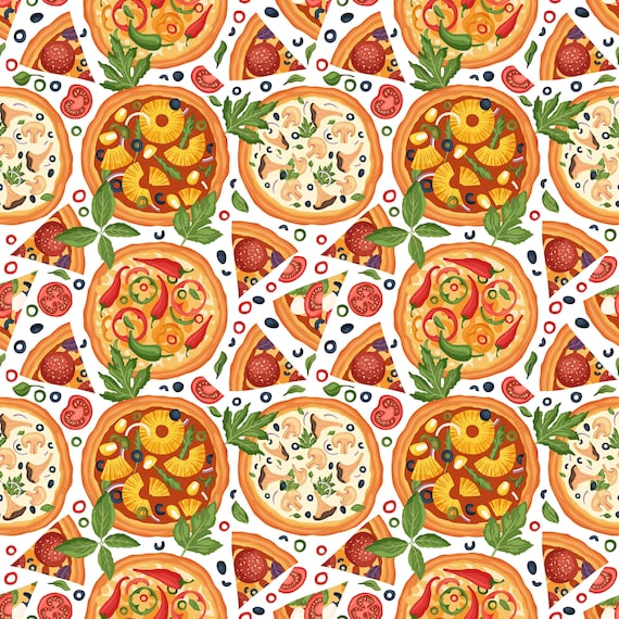 Pizza Wall Mural, Peel and Stick Wallpaper (Custom Size, Removable)