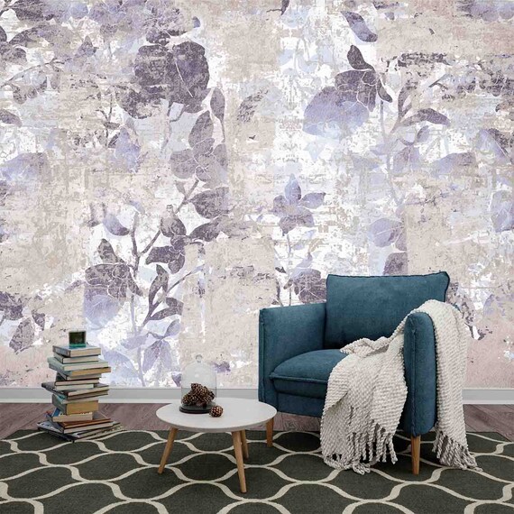 Custom Nordic Plant Wallpaper: Peel and Stick Wall Art (Self Adhesive)