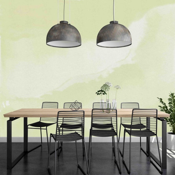 Custom Wallpaper Mural: Watercolor Green - Peel & Stick Removable