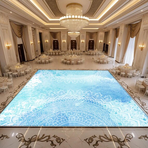 Personalized Removable Vinyl Floor Graphics | Custom Adhesive Floor Decals | Wedding & Dance Floor Decor | Wedding Dance Floor