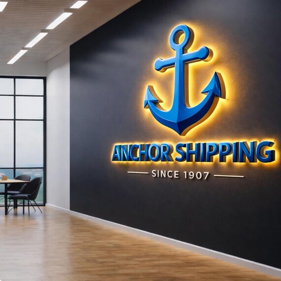 Backlit Logo Sign, Beauty Salon Sign, 3D Business Sign, Business Signboard, Custom Laser Cut, Logo With Raised 3D Design, Dentist Sign