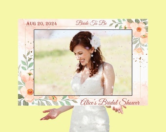 Bridal Shower Photo Frame: Custom Cutout, 18x27 Inches