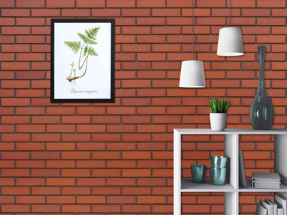 Custom Size Wallpaper - Brick Wallpaper - Peel and Stick Wall Decal - Self Adhesive or Pre-Pasted
