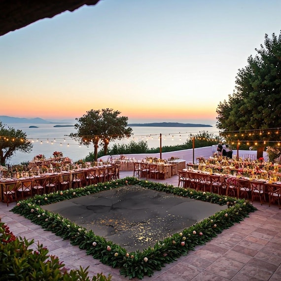 Personalized Wedding Dance Floor Decal: Custom Vinyl Floor Graphics