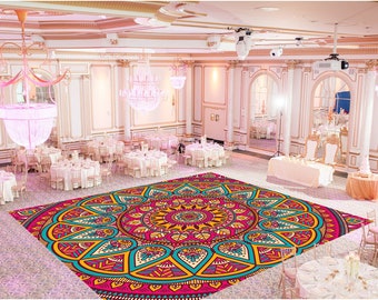 Dance Floor Decal: Personalized Wedding & Party Vinyl (Custom Size)