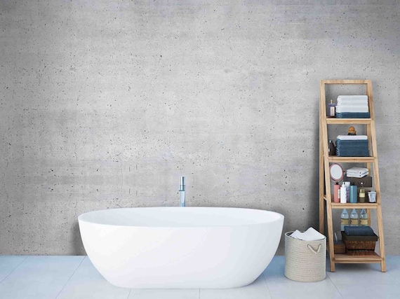 Custom Size Wallpaper - Old Gray Concrete Wallpaper  - Peel and Stick Wall Decal - Self Adhesive or Pre-Pasted - Removable Wallpaper