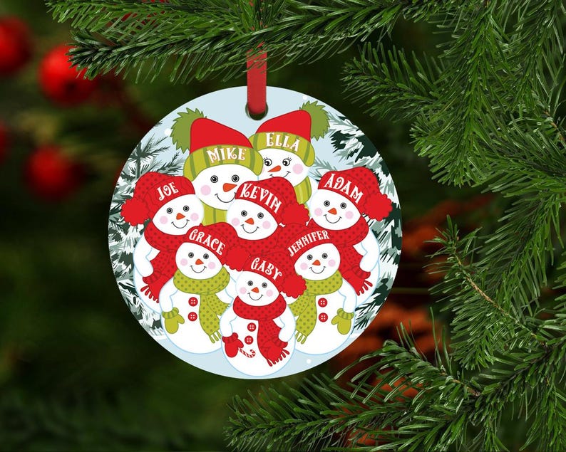 Personalized Christmas Custom Name Acrylic Ornament 2024 for Family