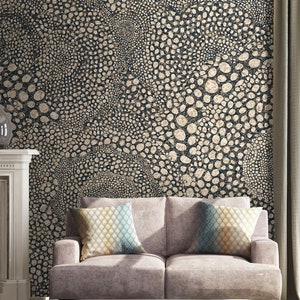 Modern Abstract Wallpaper, Peel and Stick (Custom Size, Removable)