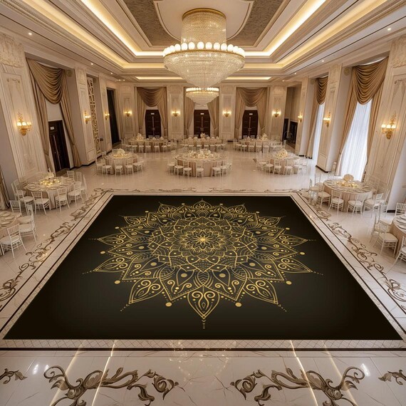 Custom Dance Floor Decal: Personalized Wedding Vinyl Graphics