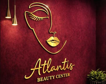 Custom 3D Business Sign – Gold Mirror Acrylic Office & Retail Wall Logo – Instagrammable Decor