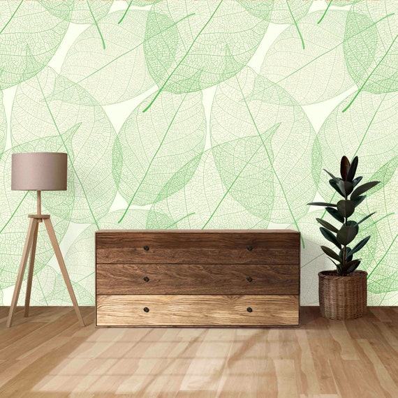 Autumn Leaves Peel and Stick Wallpaper (Custom Size, Removable)