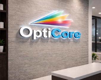 Backlit Logo Sign - Custom 3D Business or Salon Wall Display