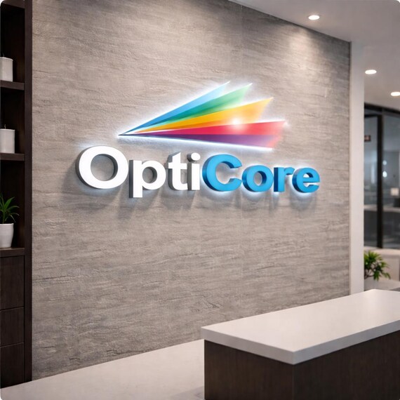 Backlit Logo Sign, Beauty Salon Sign, 3D Business Sign, Business Signboard, Custom Laser Cut, Logo With Raised 3D Design, Dentist Sign