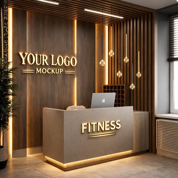 3D Logo Mockup Preview | Office Wall Business Sign Visualization | Channel, Frontlit & Backlit Styles | Design Proof Only