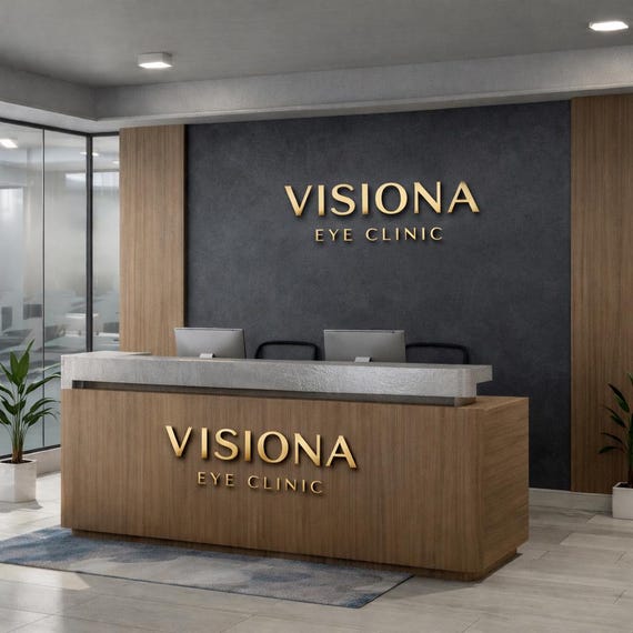 Custom Reception Logo Sign | 3D LED Channel Letters with Halo Backlight