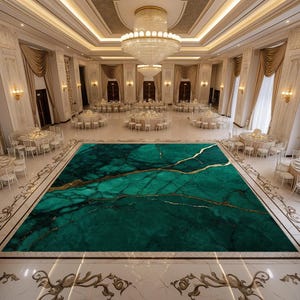 Personalized Removable Vinyl Floor Graphics | Custom Adhesive Floor Decals | Wedding & Dance Floor Decor | Wedding Dance Floor