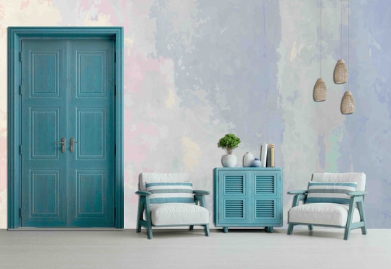 Custom Size Concrete Wallpaper - Peel and Stick, Removable