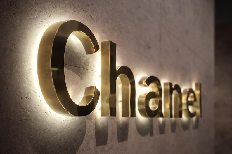 Personalized LED Channel Letters | 3D Business Logo Sign for Storefront ...