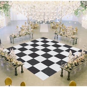 Personalized Removable Vinyl Floor Graphics | Custom Adhesive Floor Decals | Wedding & Dance Floor Decor | Wedding Dance Floor
