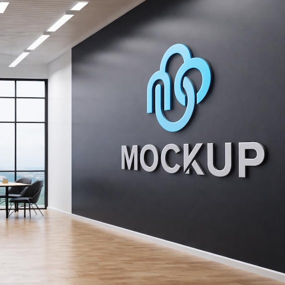 Custom 3D LED Logo Sign for Office Wall | Business Lit Channel Letters | Frontlit & Halo Backlit Logo