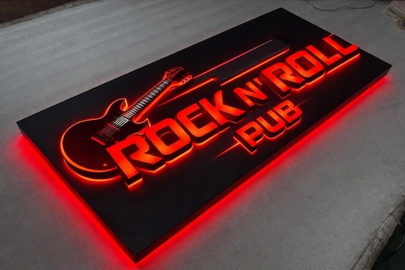Personalized LED Channel Letters | 3D Business Logo Sign for Storefront