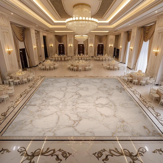 Personalized Wedding Dance Floor Decal: Removable Vinyl Floor Graphics