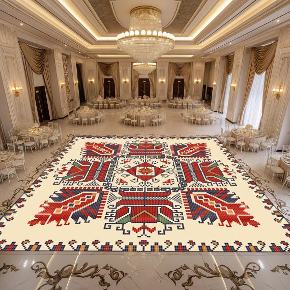 Personalized Removable Vinyl Floor Graphics | Custom Adhesive Floor Decals | Wedding & Dance Floor Decor | Wedding Dance Floor