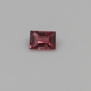 0.67ct natural red spinel step cut rectangle gemstone