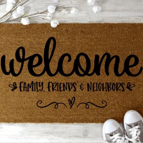 Howdy Mat Cute Doormat Gift Ideas Housewarming Etsy
