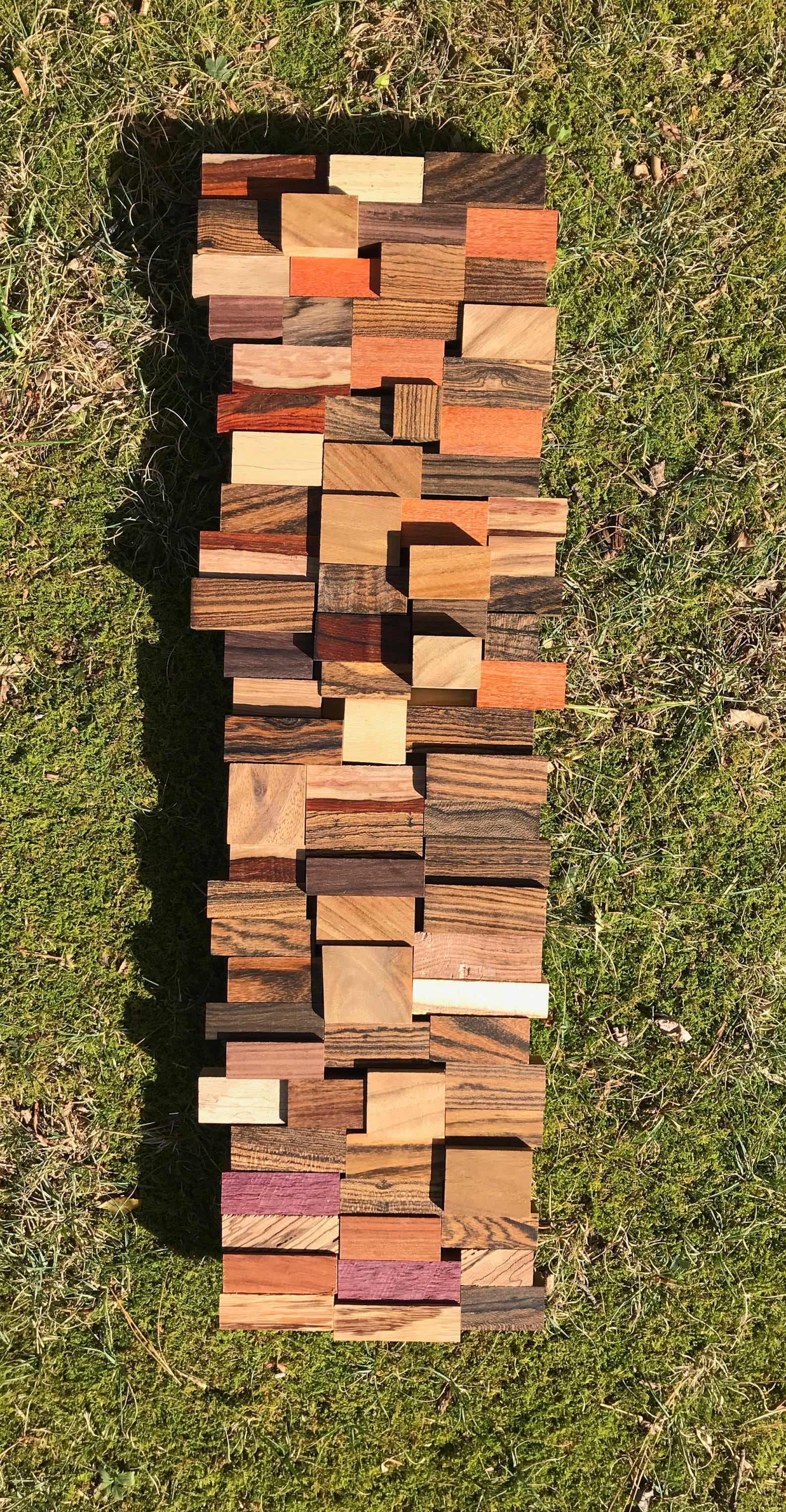 Exotic Wood Wall Art Décor Wall Art Sculptural A 3D Mosaic | Etsy