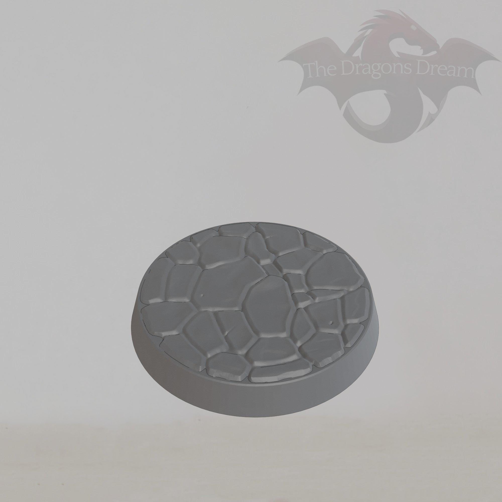 Socle rond 25 mm/32 mm - Sol de donjon - Socles miniatures