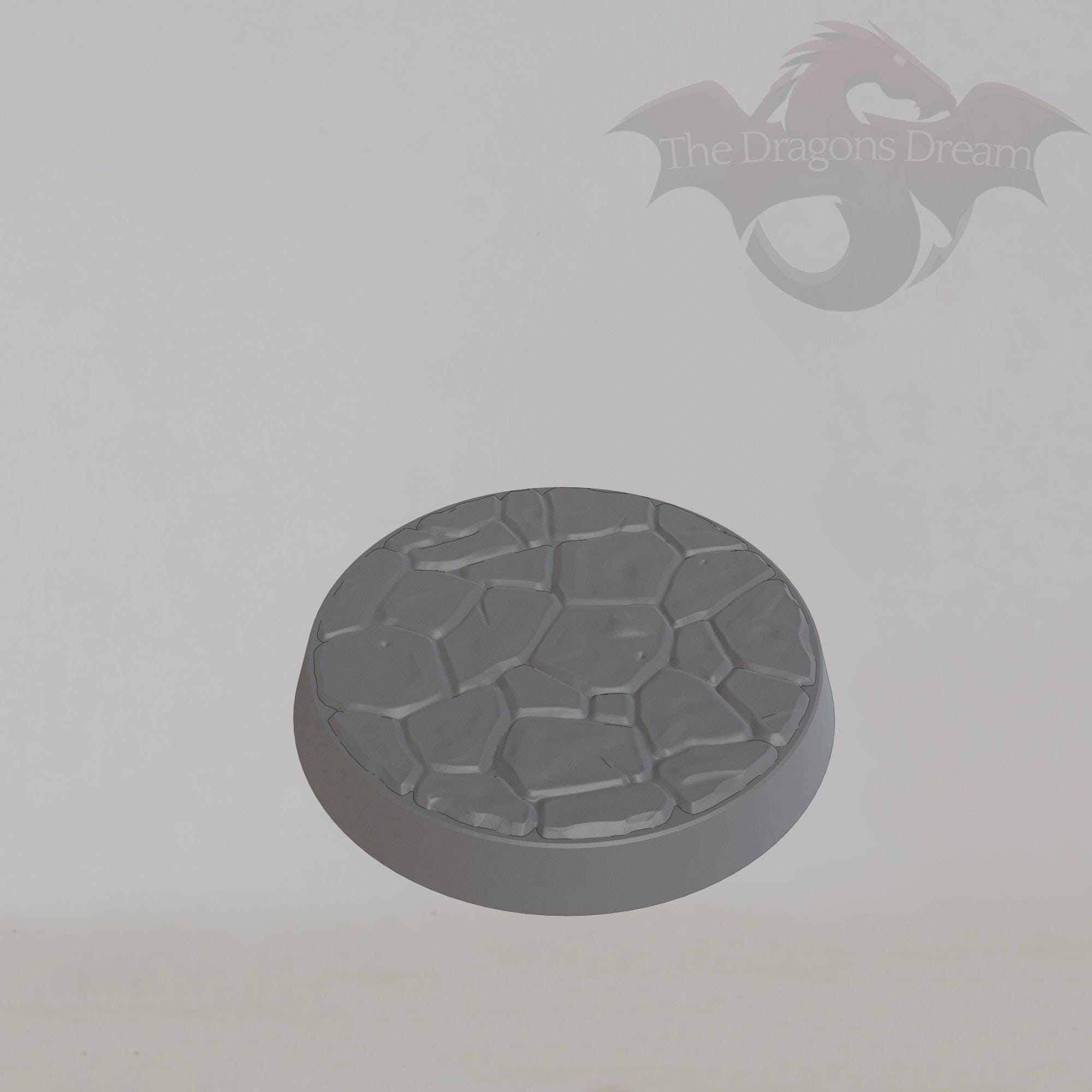 Socle rond 25 mm/32 mm - Sol de donjon - Socles miniatures