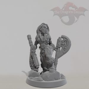 Female Barbarian - Dungeons and Dragons, 5e, Pathfinder - Miniature