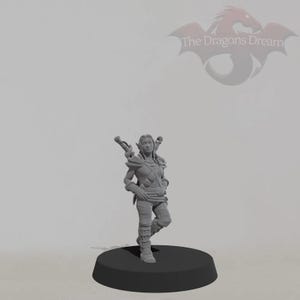 Halfling Feminina - Dungeons and Dragons, 5e, Pathfinder - Miniatura